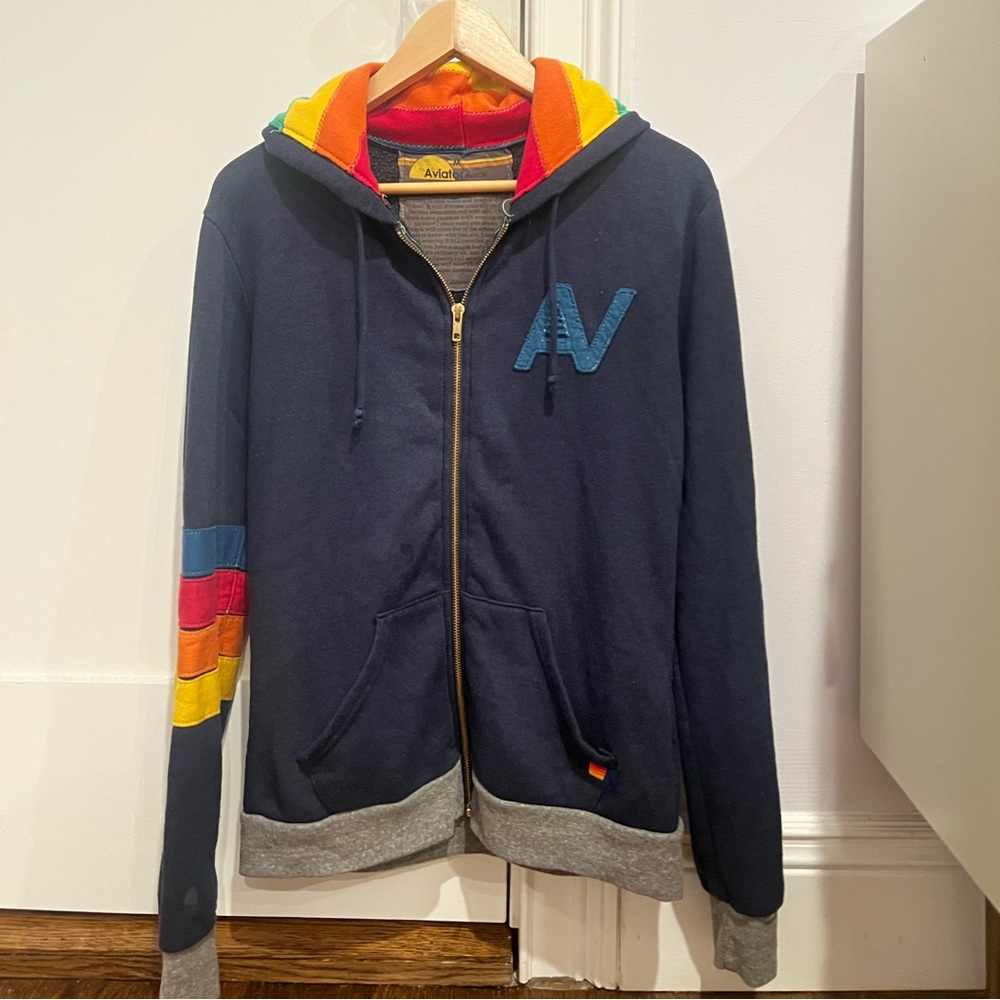 Authentic Aviator Nation Logo Women’s Zip Up Sweatshirt